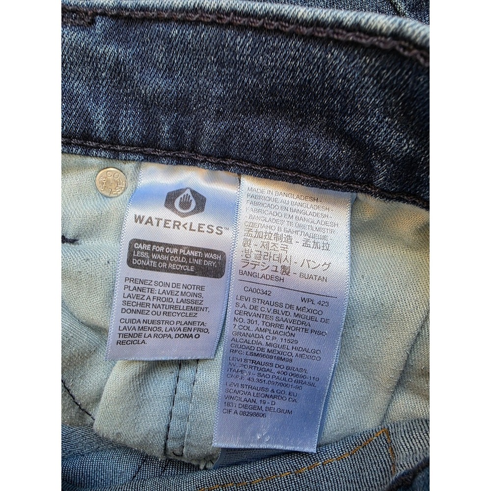 Levis 541 Athletic Taper Mens Jeans 38x32 Medium Wash Blue WaterLess‎ Denim work - Picture 8 of 9